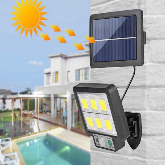 SOLÁRNY REFLEKTOR 120W SO SENZOROM A DIAĽKOVÝM OVLÁDANÍM S PREDLŽOVACÍM KÁBLOM 2KS