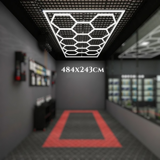 Hexagon LED sieť 484x243 cm