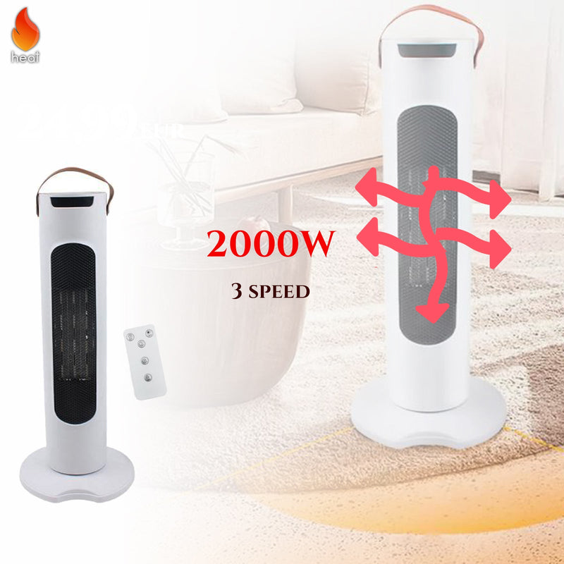STOLNÝ OHRIEVAČ S DIAĽKOVÝM 2000W