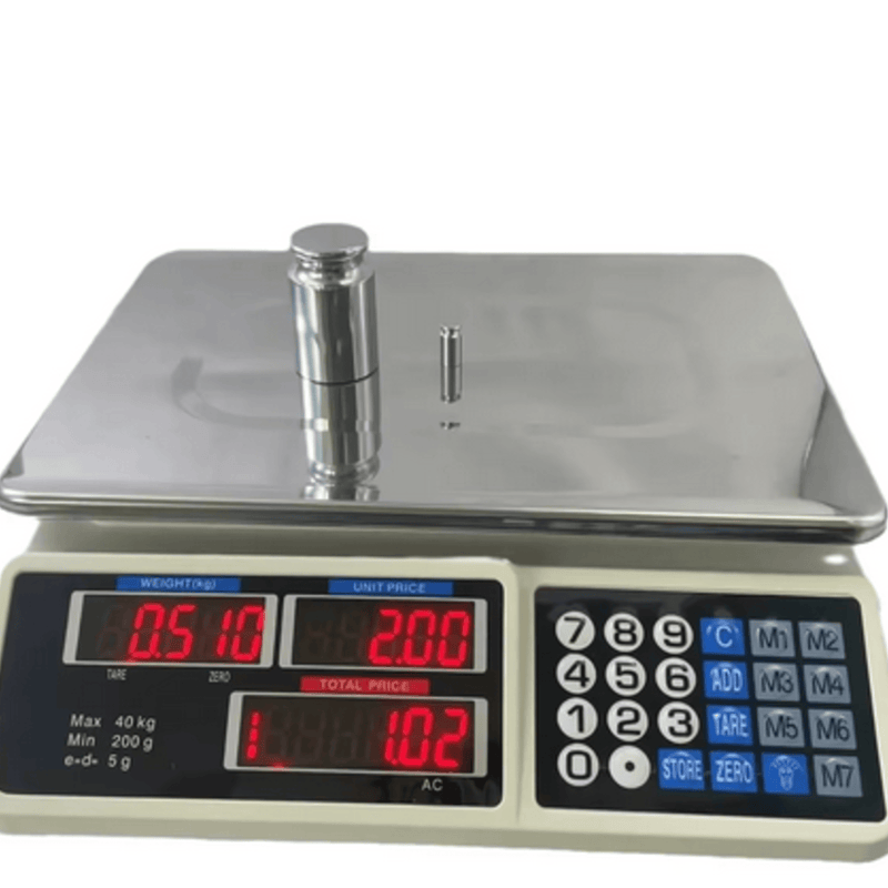 Digitálna obchodná váha - 40 kg