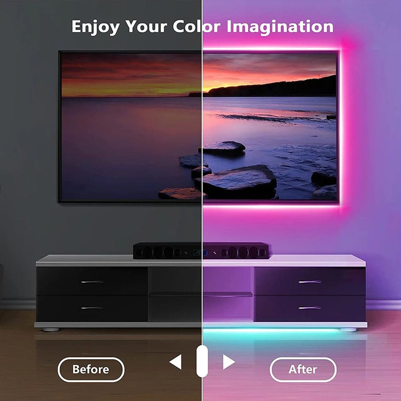 Vizuálne zaujímavý LED pásik k TV - 3m