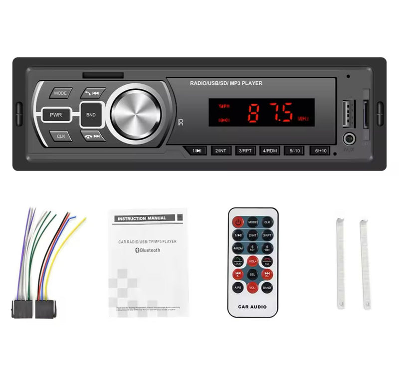 AUTORÁDIO BLUETOOTH MP3 S DÁLKOVÝM OVLÁDANÍM