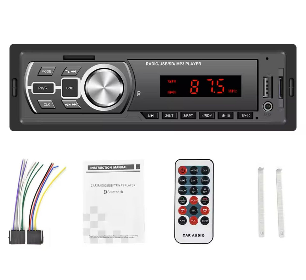 AUTORADIO BLUETOOTH MP3 S DIAĽKOVÝM OVLÁDANÍM