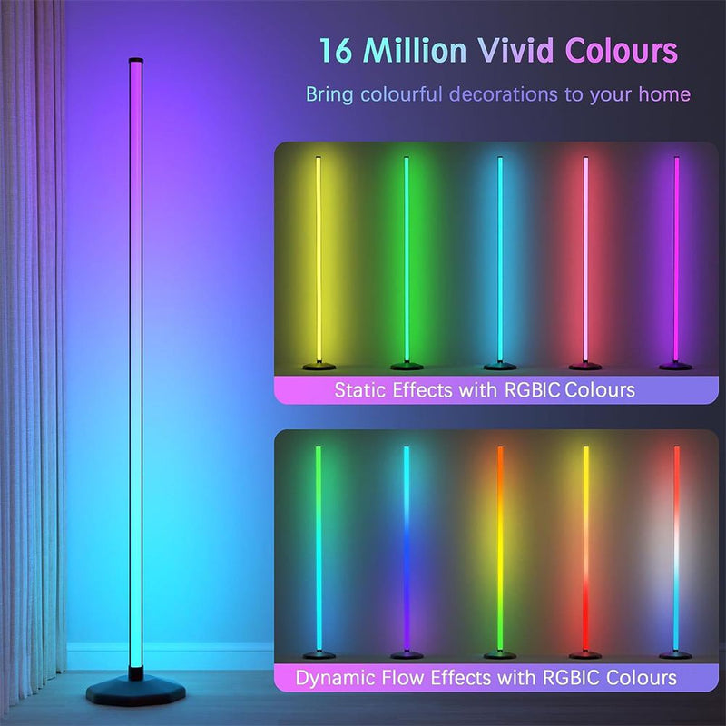 ROHOVÁ RGB LAMPA 120CM S DIAĽKOVÝM A APLIKÁCIOU