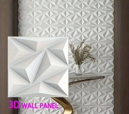 3D nástenné panely - Geometrický dizajn - 10 kusov