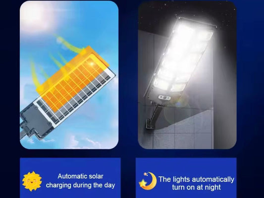 Solárna LED lampa s diaľkovým ovládaním