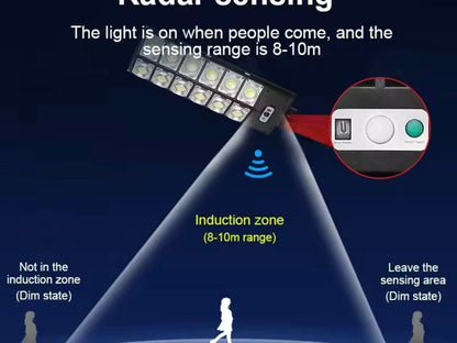 Solárna LED lampa s diaľkovým ovládaním