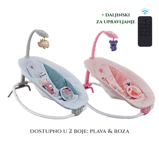 ELEKTRICKÁ HOJDAČKA PRE BÁBÄTKO S DIAĽKOVÝM OVLÁDANÍM