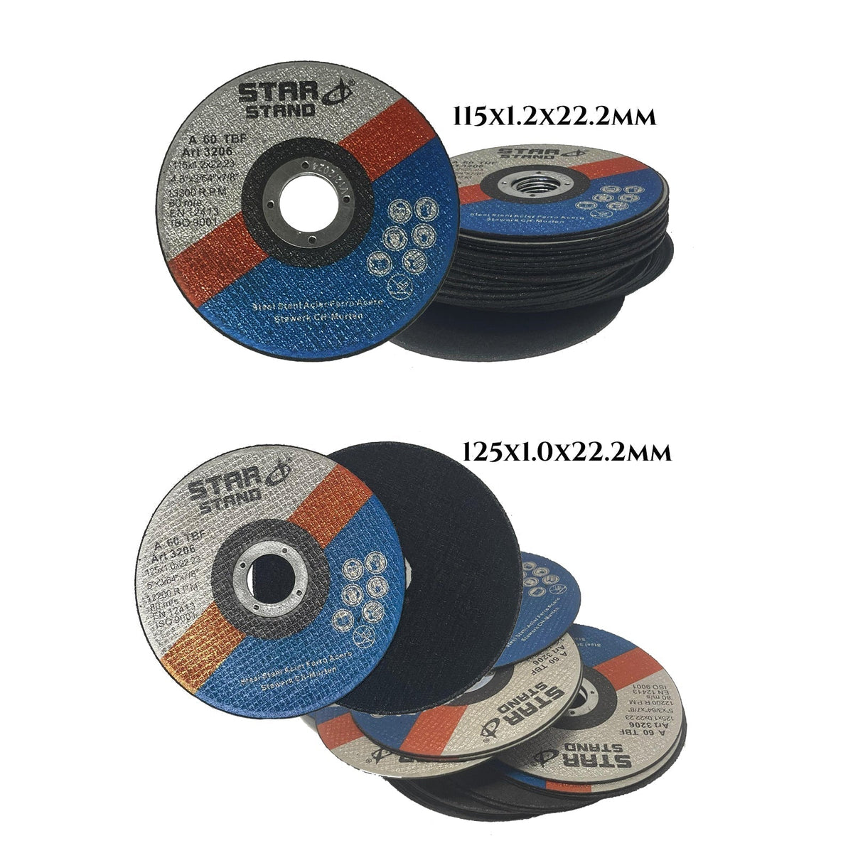 REZNE PLOČE 50KS 115x1.2x22.2mm/125x1.0x22.2mm