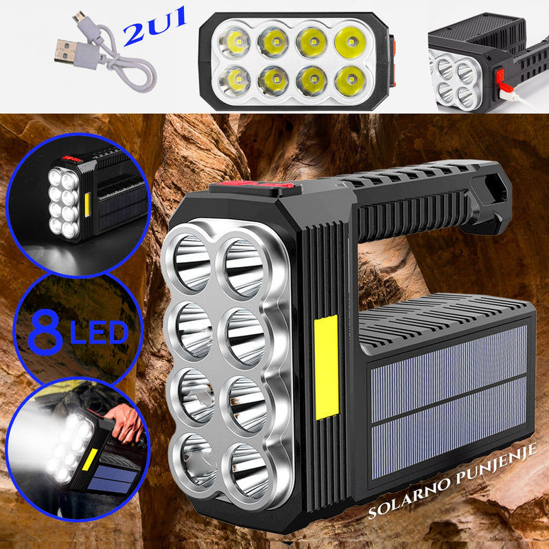 SOLÁRNA RUČNÁ LAMPA 2v1