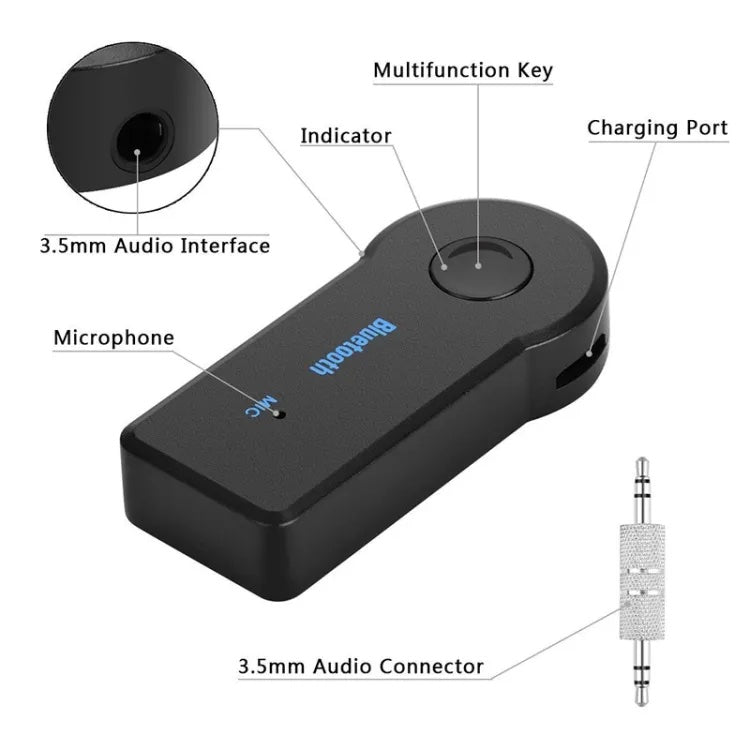 BLUETOOTH AUX PRIJÍMAČ DO AUTOMOBILU